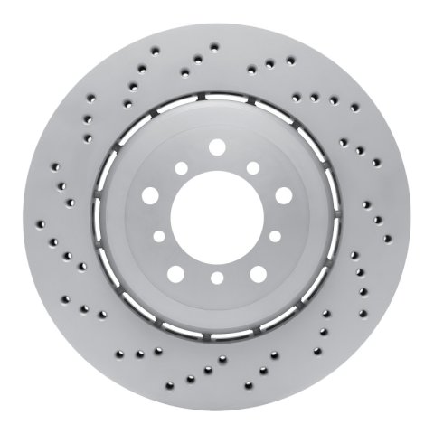 DFC 06-08 BMW Z4 Left Front Drilled Hi-Carbon Alloy Geomet Coated Rotor