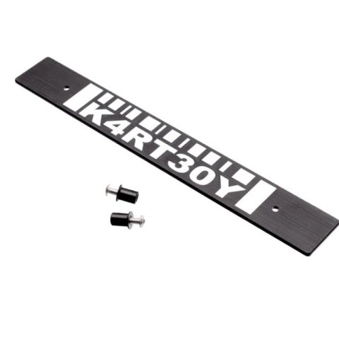 Kartboy Subaru License Plate Delete - Black Barcode