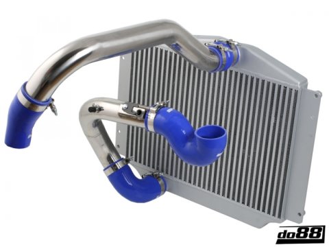 do88 99-00 Volvo C70/S70/V70 Turbo BigPack Intercooler Kit w/Blue Hoses