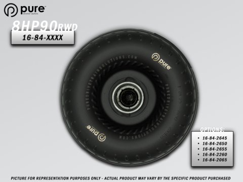 PDS 8HP90 High Performance Billet Race Torque Converter - 26/50 Stator - RWD