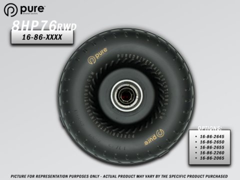PDS 8HP76 High Performance Billet Race Torque Converter - 26/50 Stator - RWD