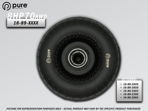 PDS 8HP70 High Performance Billet Race Torque Converter - 26/50 Stator - AWD