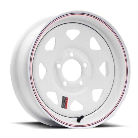 Raceline 80 Series 8 Spoke 16x8in / 8x6.5 BP / 4.5in BS - White