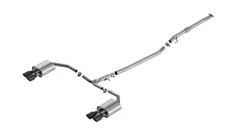 Borla 2025 Kia K5 GT 2.5L 4 Cyl S-type Cat-Back Exhaust w/ 3.5in Black Chrome Tips