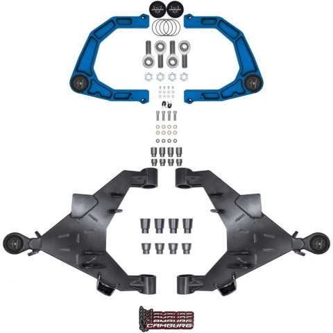 Camburg 22-25 Toyota Tundra 2WD/4WD Blue KINETIK Uniball Trail Series LT Kit w/ Billet XJ UCA