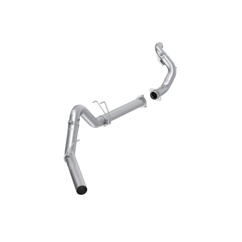 MBRP 15-16 F250/F350/F450 6.4L PS CC/SC AL Steel 4in Filter-Back Single Side - No Muffler w/ DP