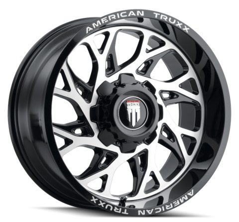 American Truxx AT1913 Destiny 24x14 / 8x170 BP / -76mm Offset / 125.2mm Hub Gloss Black Milled Wheel