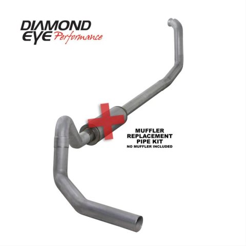 Diamond Eye 00-03 Ford E-Series Van 7.3L Powerstroke 4in Al Turboback Single Exhaust