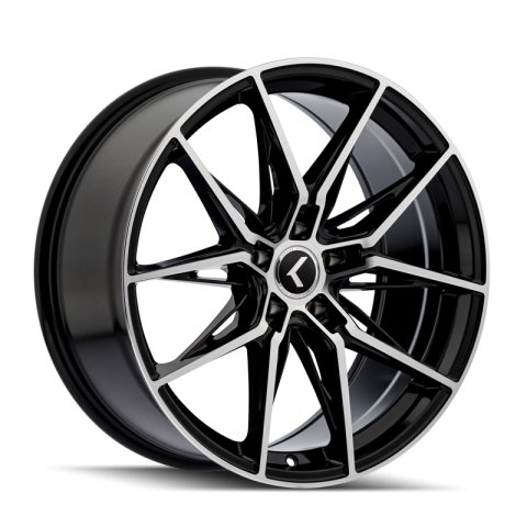 Kraze KR196 Evolve 22x9 / 5x114.3 BP / 35mm Offset / 73.1mm Hub Gloss Black Machined Wheel