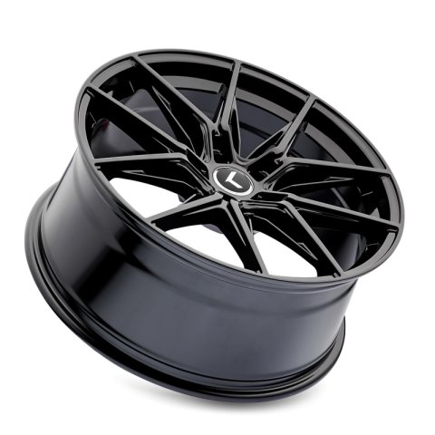 Kraze KR196 Evolve 19x8.5 / 5x112 BP / 40mm Offset / 66.56mm Hub Gloss Black Wheel