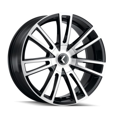 Kraze KR183 Spectra 18x8 / 5x108/114.3 BP / 40mm Offset / 72.62mm Hub Gloss Black Machined Wheel