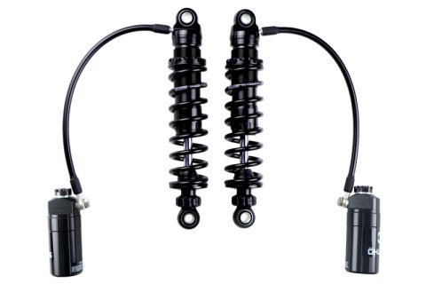 Ohlins 14-26 Harley FL Touring STX 36 Twin Blackline 12in Blk Reservoir Shocks - Standard Springs