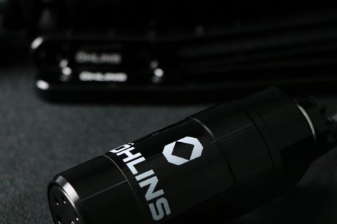 Ohlins 14-26 Harley FL Touring STX 36 Twin Blackline 12in Blk Reservoir Shocks - Heavy Duty Springs