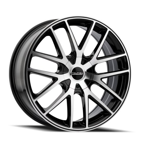 Touren 3260 TR60 19x8.5 / 5x108/114.3 BP / 40mm Offset / 74.1mm Hub Gloss Black Machined Wheel