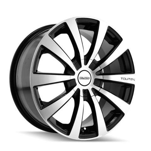 Touren 3130 TR3 18x8 / 5x114.3/120 BP / 20mm Offset / 74.1mm Hub Gloss Black Machined Wheel