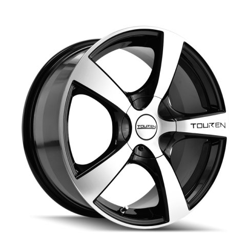 Touren 3190 TR90 16x7 / 5x105/108 BP / 42mm Offset / 72.62mm Hub Gloss Black Machined Wheel
