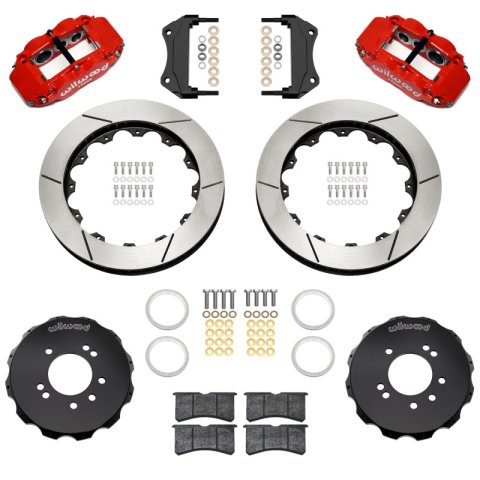 Wilwood 89-98 Nissan 240SX/89-94 Skyline/90-96 300ZX Superlite 6R Fr BBK w/ 12.88in SLT Rotors - Red