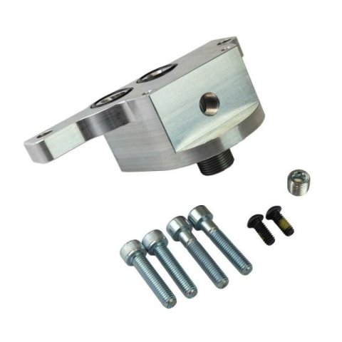 Moroso GM LS Outbound Rail Spin-on Oil Filter Adapter