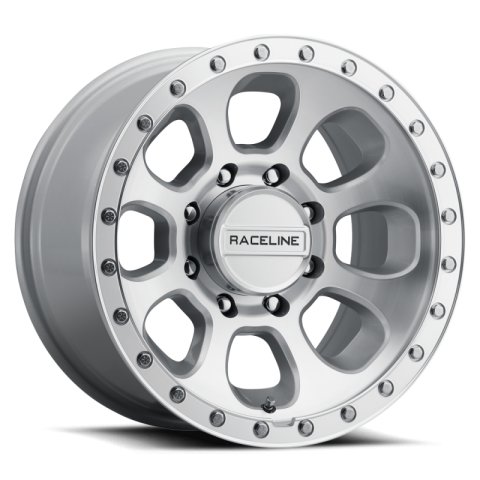 Raceline 961MC Bolt 17x9in / 6x139.7 BP / -12mm Offset / 106.1mm Bore - Machined Cc