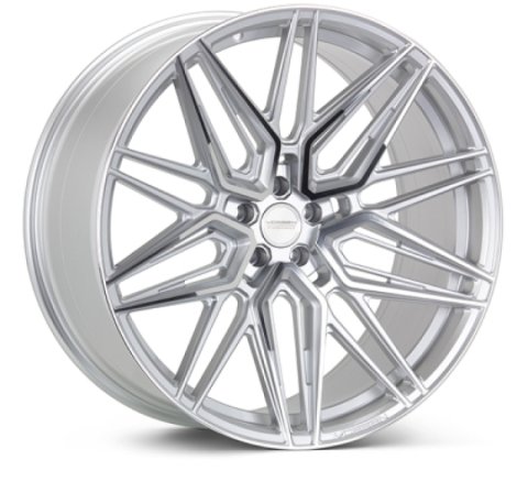 Vossen HF-7 22x9.5 - 5x112 - ET15 - Deep Face - 66.5 - Silver Polished Wheel