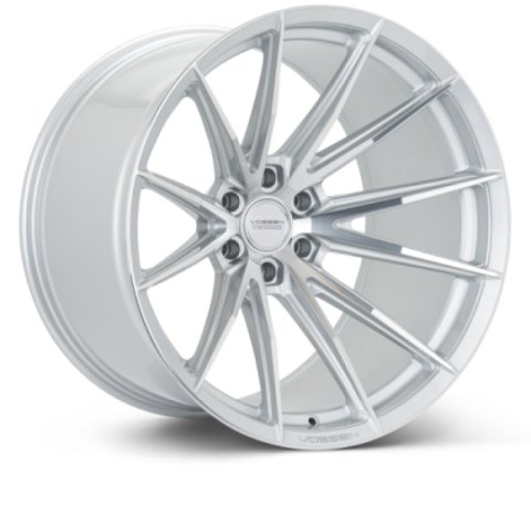 Vossen HFX-2 21x10.5 - 5x112 - ET35 - Deep Face - 66.5 - Silver Polished Wheel