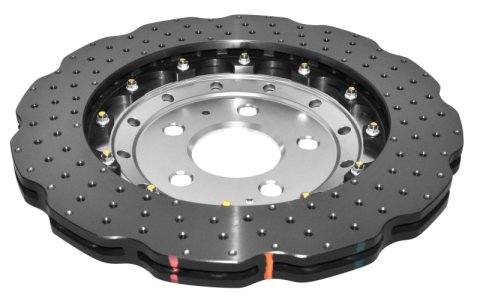 DBA 16-19 Audi R8 Iron Rotor Front 5000 Series Drilled Rotor w/Silver Hat