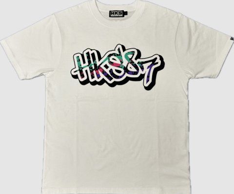 HKS T-SHIRT 87PAINT WHITE XL