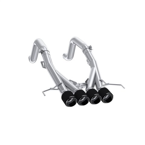 MBRP 14-19 Chevrolet Corvette 6.2L 3in Axle-Back Muffler Bypass Quad Exit Carbon Fiber Tips