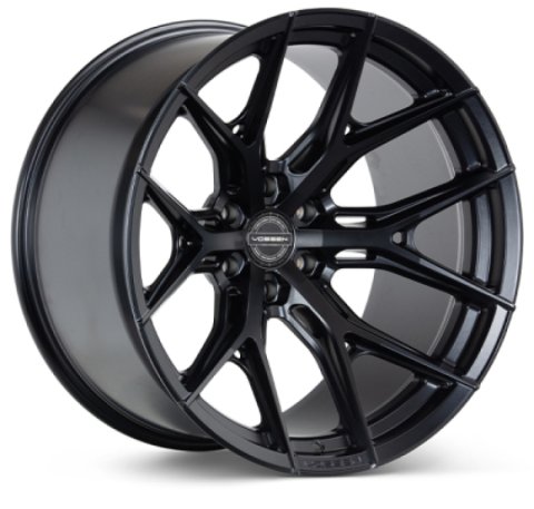 Vossen HF6-4 22x12 - 8x180 - ET-44 - Ultra Deep - 124.3 - Satin Black Wheel