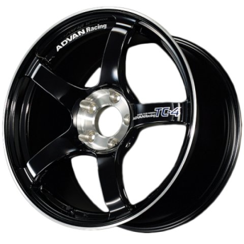 Advan TC4 18x9.5 +38 5x120 Racing Gloss Black & Diamond Cut Wheel