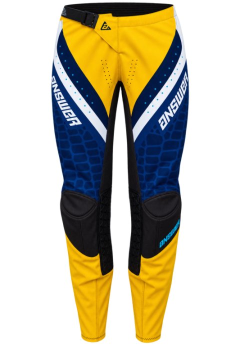 Answer Syncron Raceday Pants Yellow/Navy/Cyan/White Size - 32