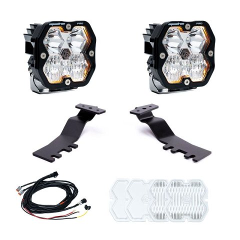 Baja Designs 2024+ Toyota Tacoma Squadron Pro 2.0 A-Pillar Kit (Driving/Combo) - Clear