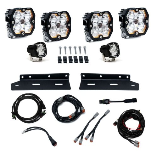 Baja Designs 21-25 Ford Raptor Squadron Pro 2.0/S1 Fog Pocket Kit (Multi Patterns) - Clear