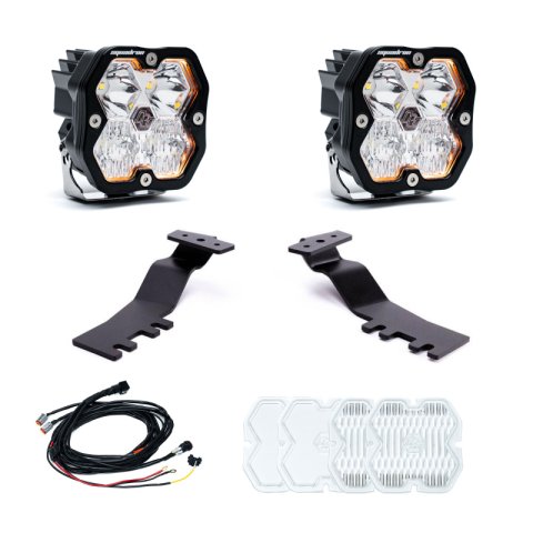 Baja Designs 2025+ Toyota 4Runner Squadron Sport 2.0 A-Pillar Kit (Driving/Combo) - Clear