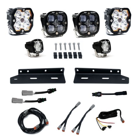 Baja Designs 21-25 Ford Raptor Squadron 2.0 Sport/S1 Fog Pocket Kit (Squadron SAE Fog) - Clear