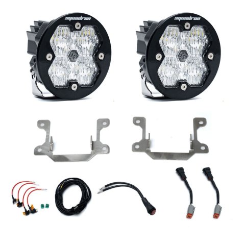 Baja Designs 19-25 Dodge Ram 2500/3500 Squadron Sport 2.0 Fog Pocket Kit (Wide Cornering) - Clear