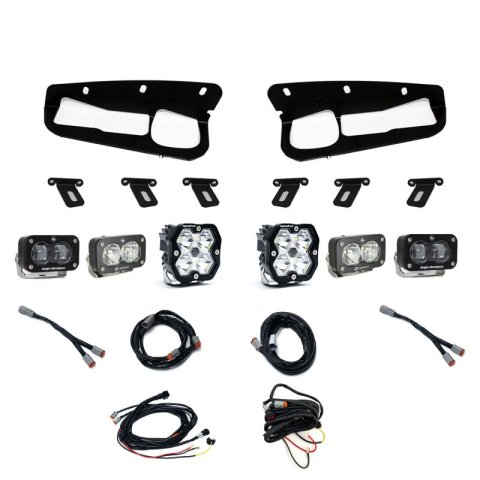 Baja Designs 21-25 Ford Bronco Squadron 2.0 Sport (Spot) / S2 SAE / S2 Sport D/C Steel Bumper -Clear