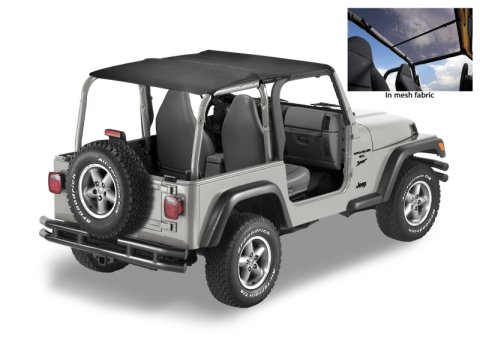 Bestop 03-06 Jeep Wrangler TJ Exc. Unlimited Header Safari Bikini (Mesh)