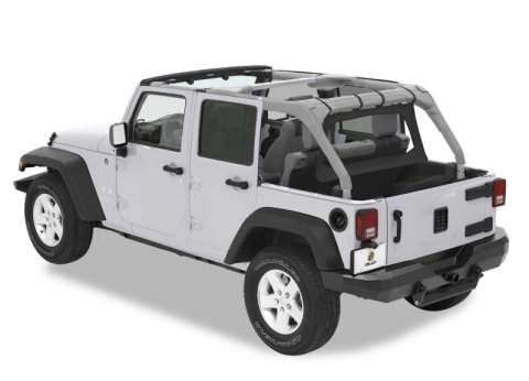 Bestop 07-18 Jeep Wrangler JK 4-Door Windjammer (Black Diamond)