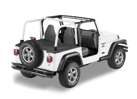 Bestop 03-06 Jeep Wrangler TJ Exc. Unlimited Duster Deck Cover (Black Diamond Factory Hardtop)