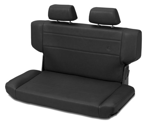Bestop N-Tumble Seat - 97-06 Jeep Wrangler TJ Rear Trailmax Ii Fold (All Vinyl Black Crush)