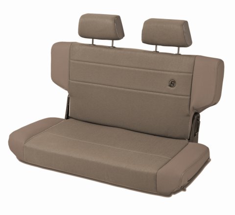 Bestop N-Tumble Seat - 97-06 Jeep Wrangler TJ Rear Trailmax Ii Fold (Center Fabric Insert Spice)