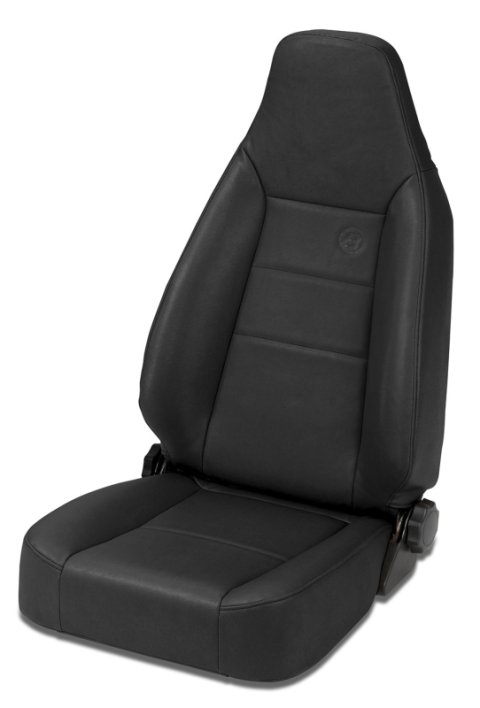 Bestop 76-86 Jeep Cj7 Front Trailmax II Sport Seat (All Vinyl Black Crush)