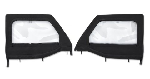 Bestop 20-26 Jeep Gladiator / 18-26 Wrangler JL Element Upper Doors (Front Black Twill)