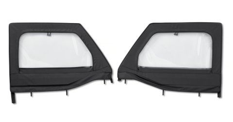 Bestop 20-26 Jeep Gladiator / 18-26 Wrangler JL Element Upper Doors (Front Black Diamond)