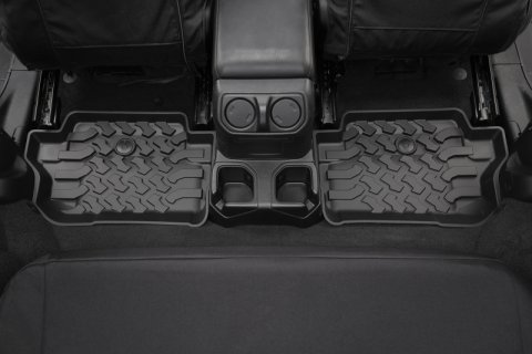 Bestop 18-26 Jeep Wrangler JL 2-Door Rear Floor Mats (Black)