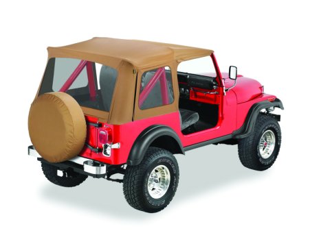 Bestop 76-86 Jeep Cj7 / 87-95 Wrangler YJ Supertop Classic Skin (Spice Clear Windows)