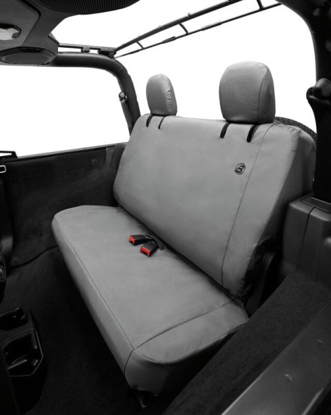 Bestop 18-23 Jeep Wrangler JL 2-Door Rear Seat Covers (Charcoal)