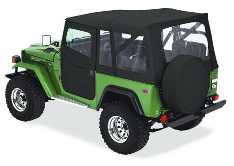 Bestop 64-84 Land Cruiser Supertop Classic (Black Denim Clear Windows)