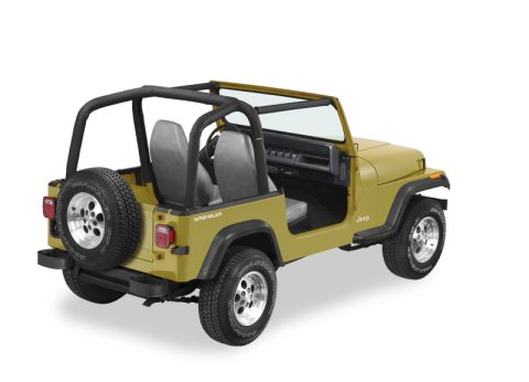 Bestop 92-95 Jeep Wrangler YJ Sport Bar Cover (Black Denim)